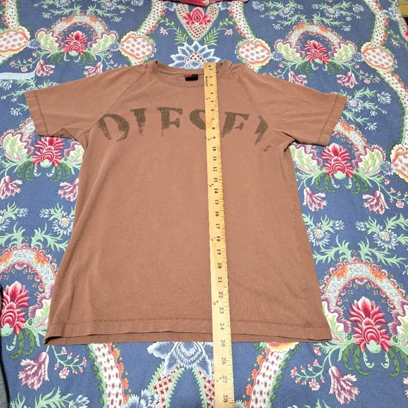 Diesel Men's Brown T-Shirt Size M - Picture 5 of 11